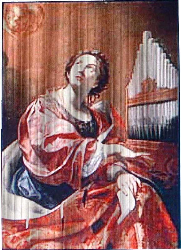  Simon  Vouet Saint Cecilia Norge oil painting art